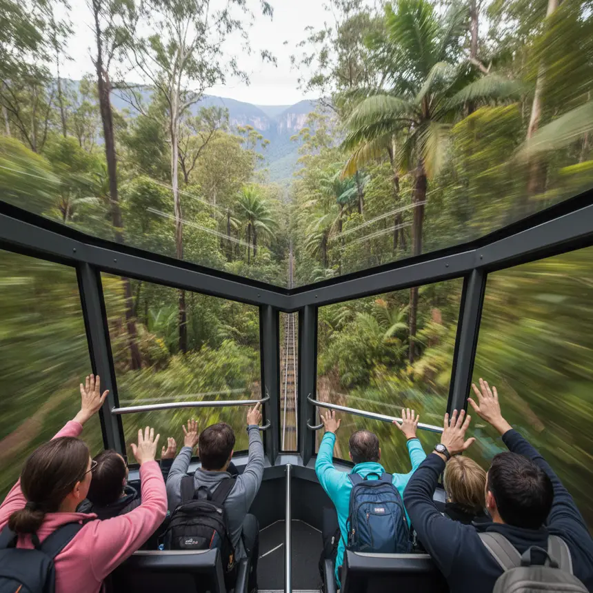 Blue Mountains Scenic Railway descent