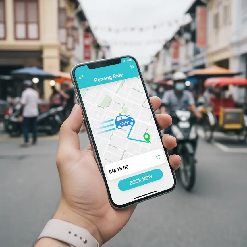 Smartphone with travel app
