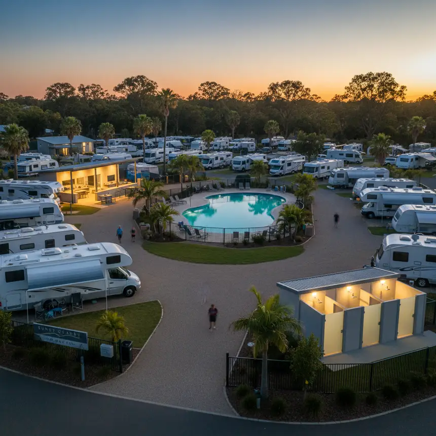 Australian holiday park amenities