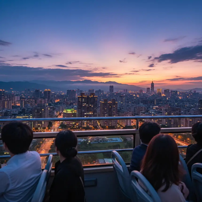 Taipei night view city tour