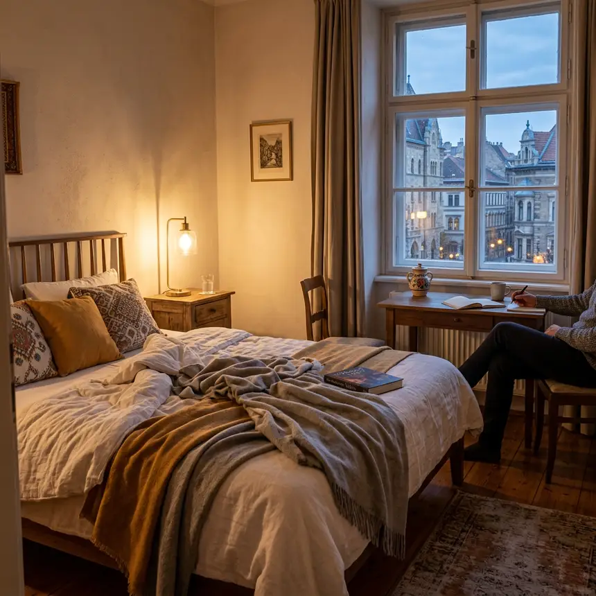 Budapest guesthouse room