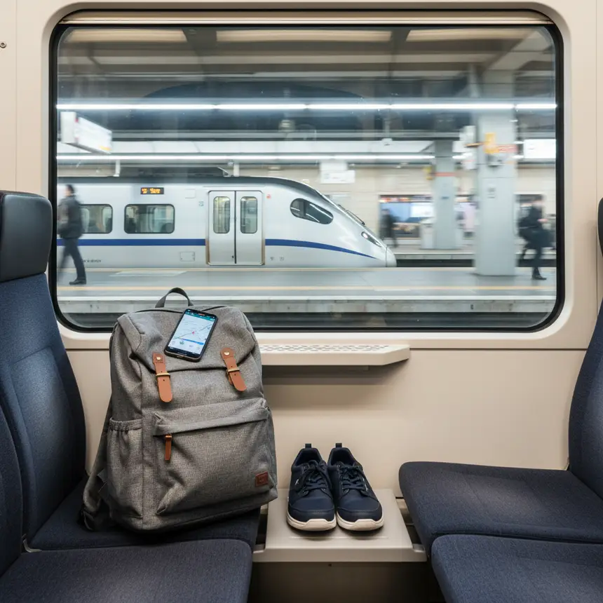 Train station and travel essentials
