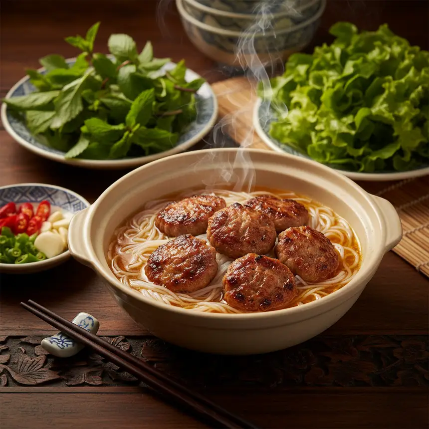 Vietnamese Bun Cha street food