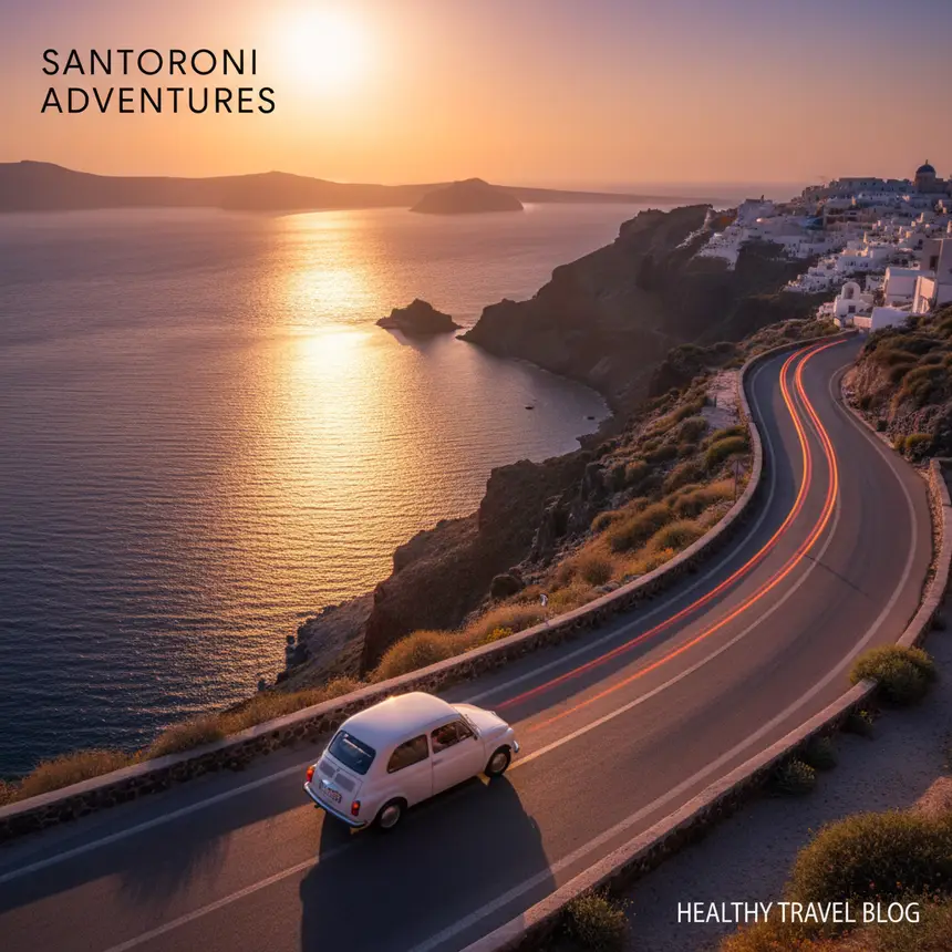 Santorini coastal drive