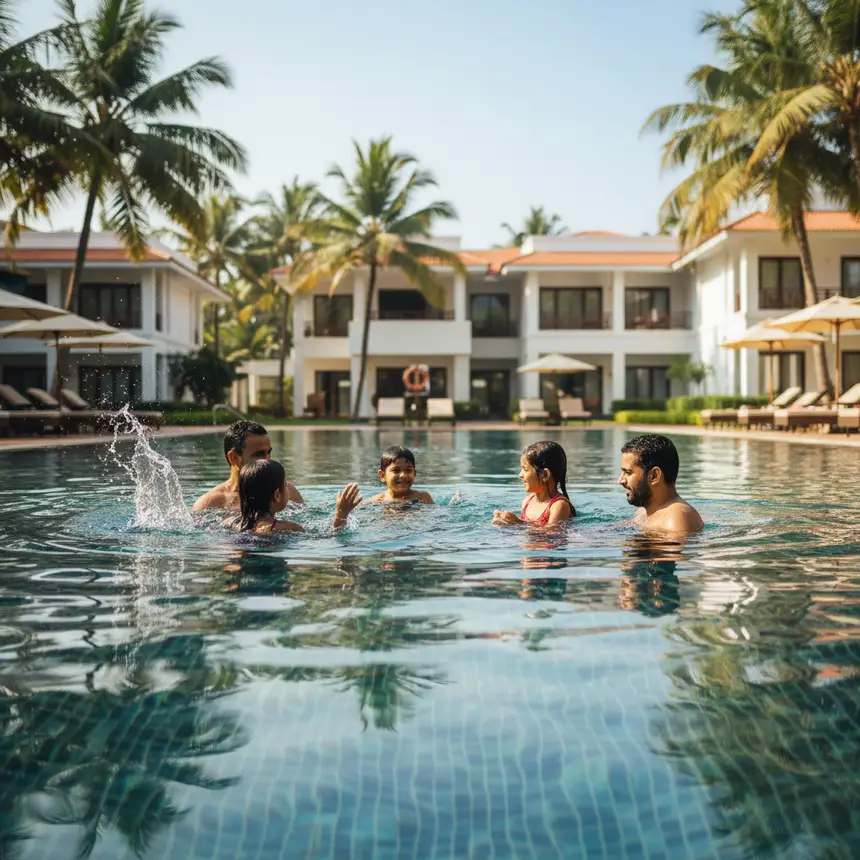 Goa resort swimming pool