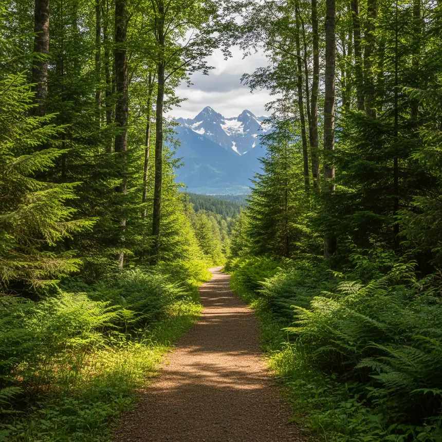 Dhampus forest trail trekking