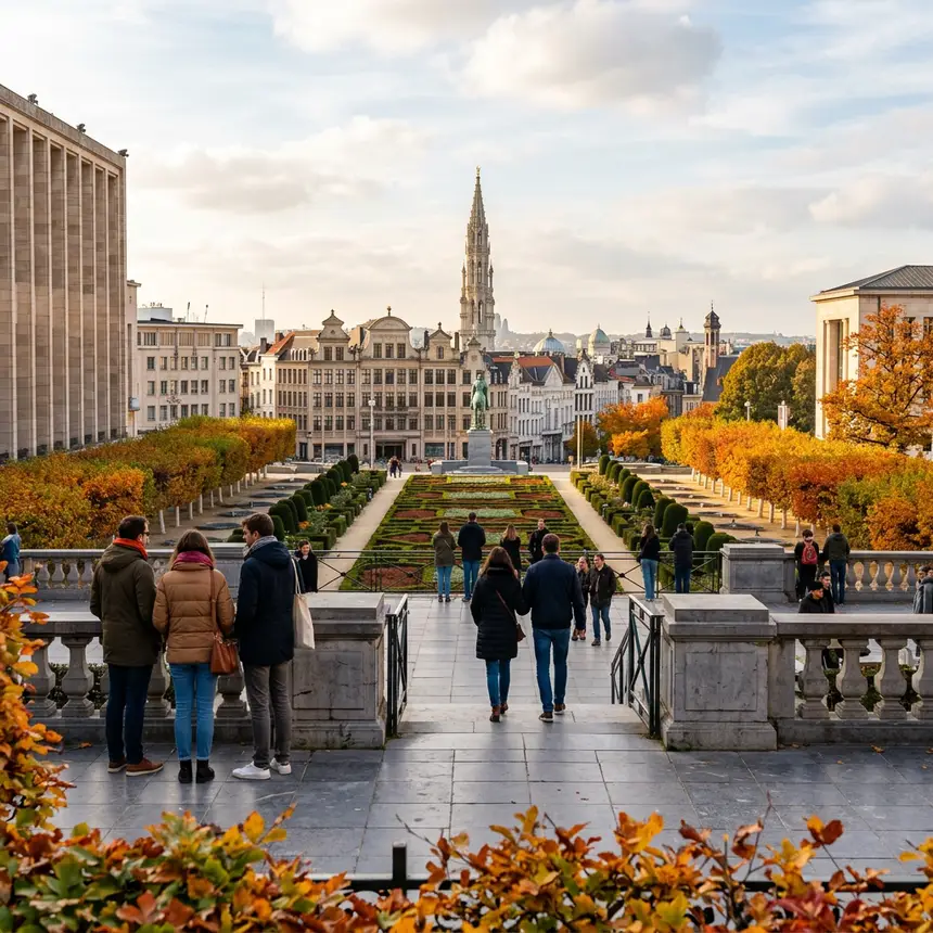 Mont des Arts in autumn