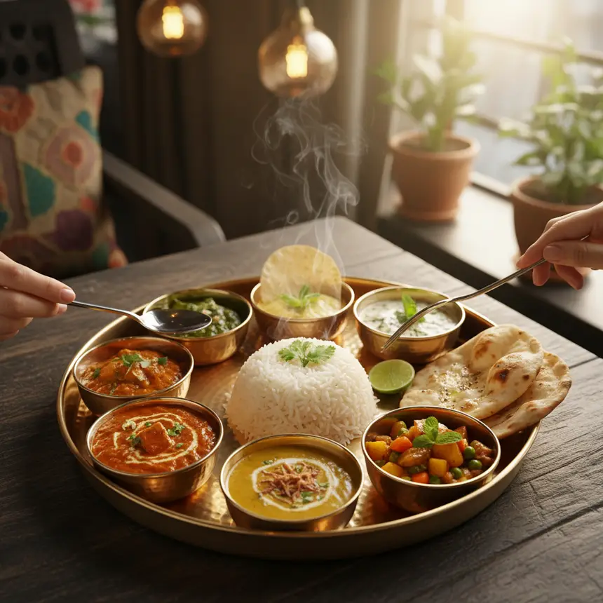 Indian Thali, Delhi food