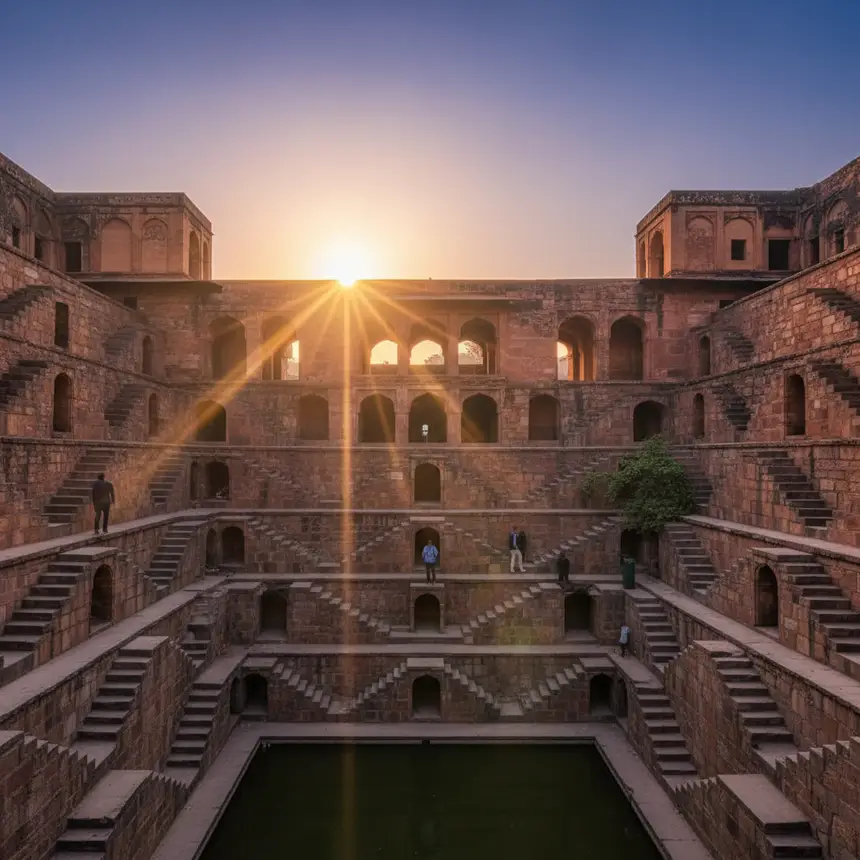Delhi stepwell, Indian architecture