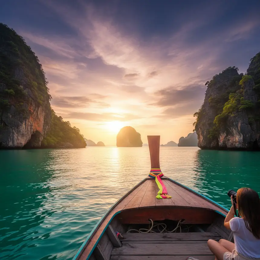 Phang Nga Bay longtail boat
