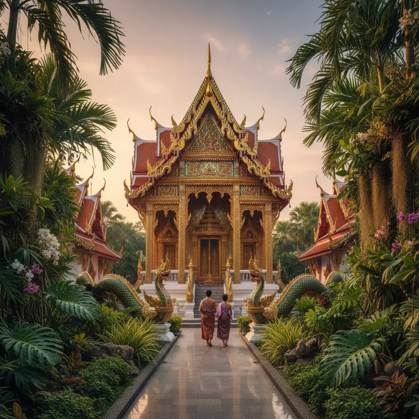 Thai temple scenery