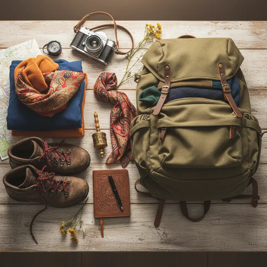 Travel essentials map