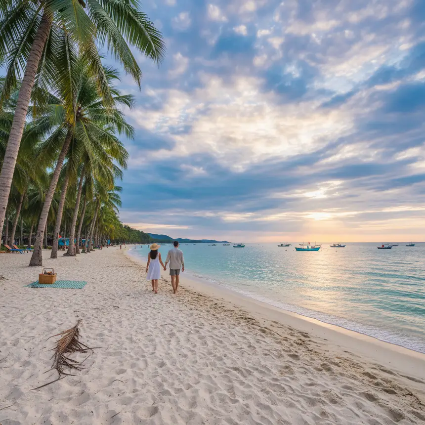 Panoramic view of Nha Trang beach