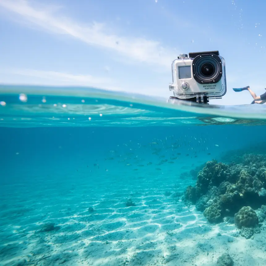 Underwater camera photography