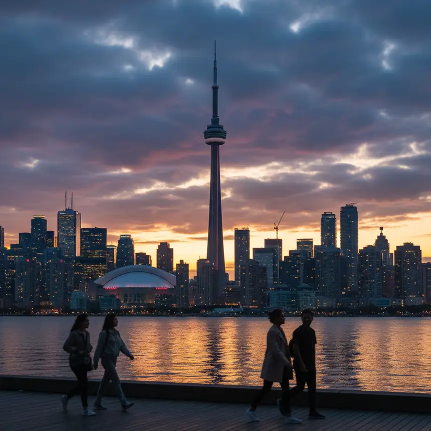 Toronto city skyline