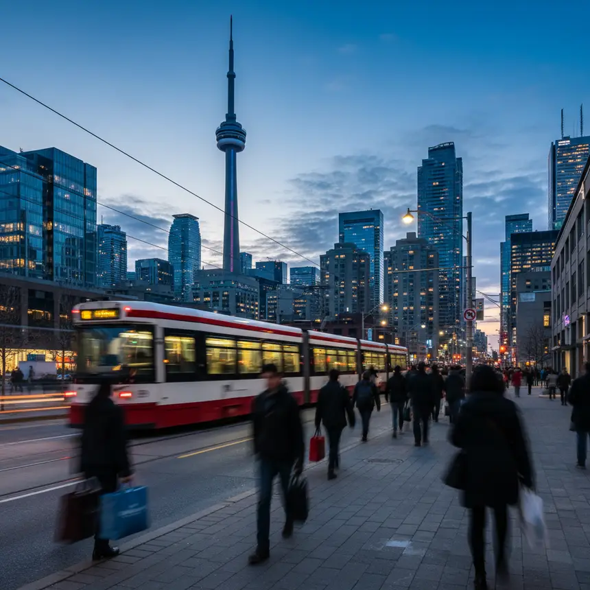 Toronto city streetcar