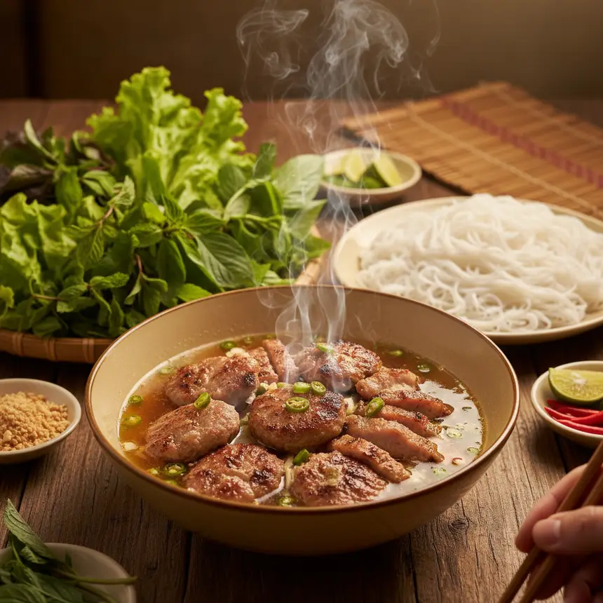 Vietnamese Bun Cha dish
