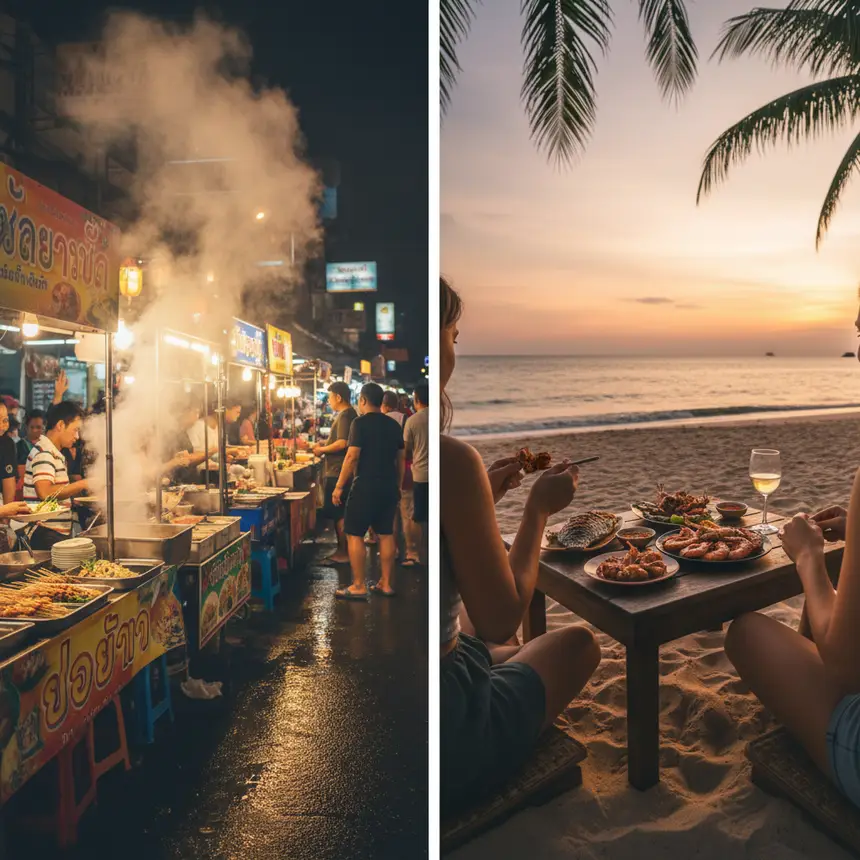 Thai food street
