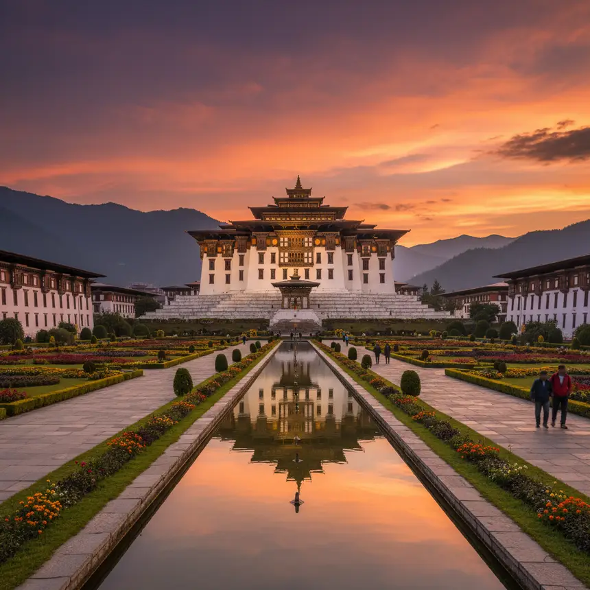 Tashichho Dzong architecture