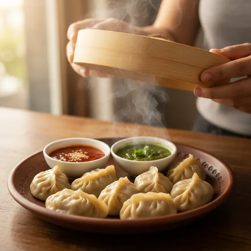 Nepalese momos, local cuisine