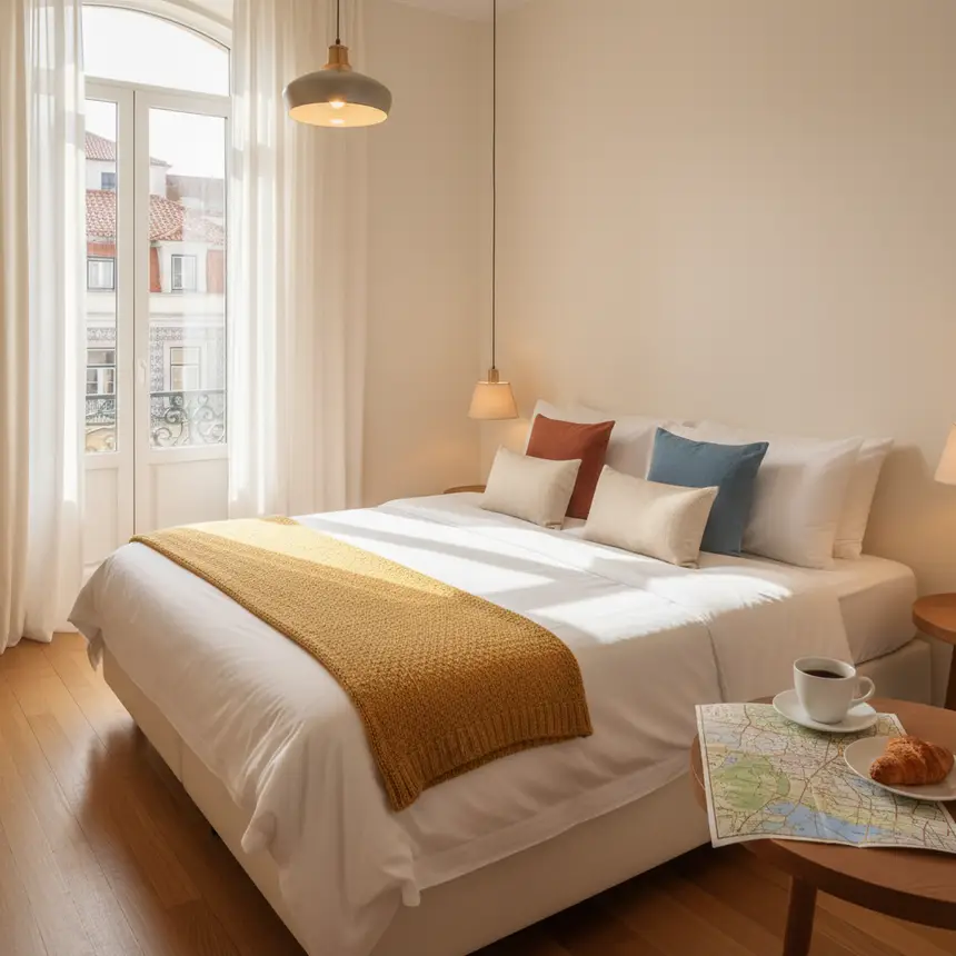 Cozy Lisbon apartment bedroom