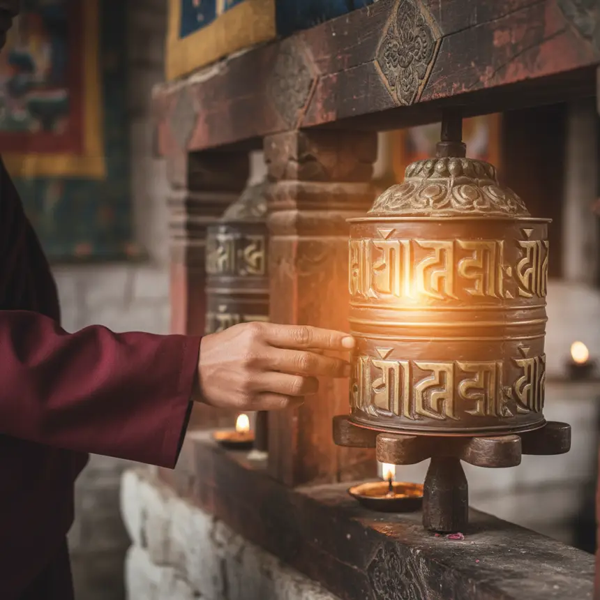 Bhutanese prayer wheel