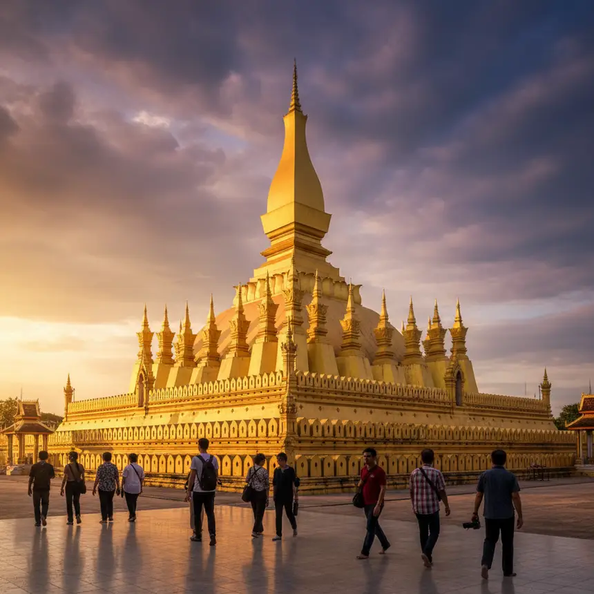 Pha That Luang golden temple