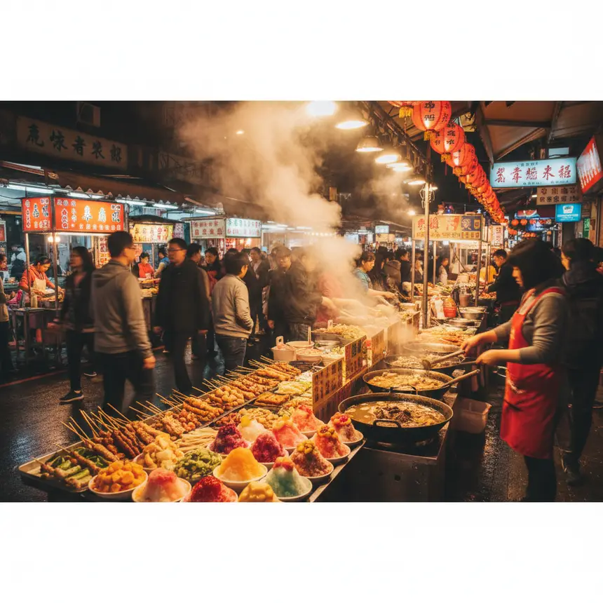 타이베이 야시장 음식