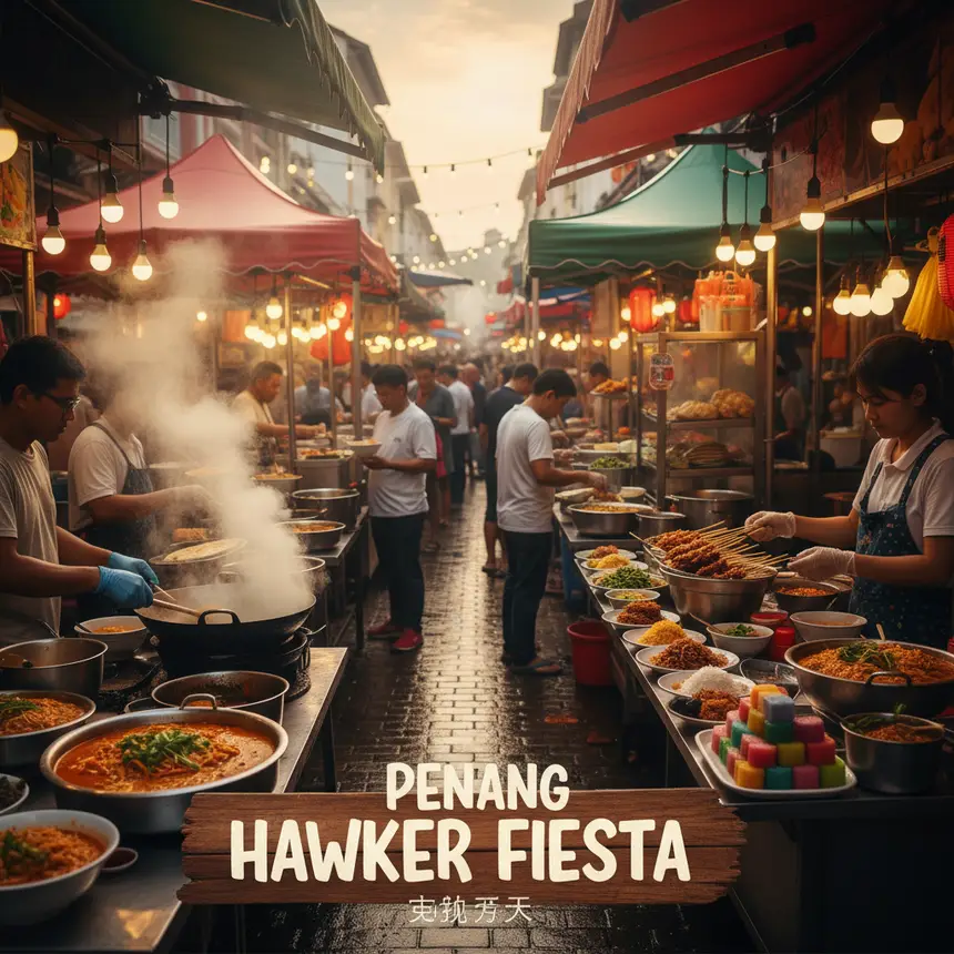 Penang street food scene