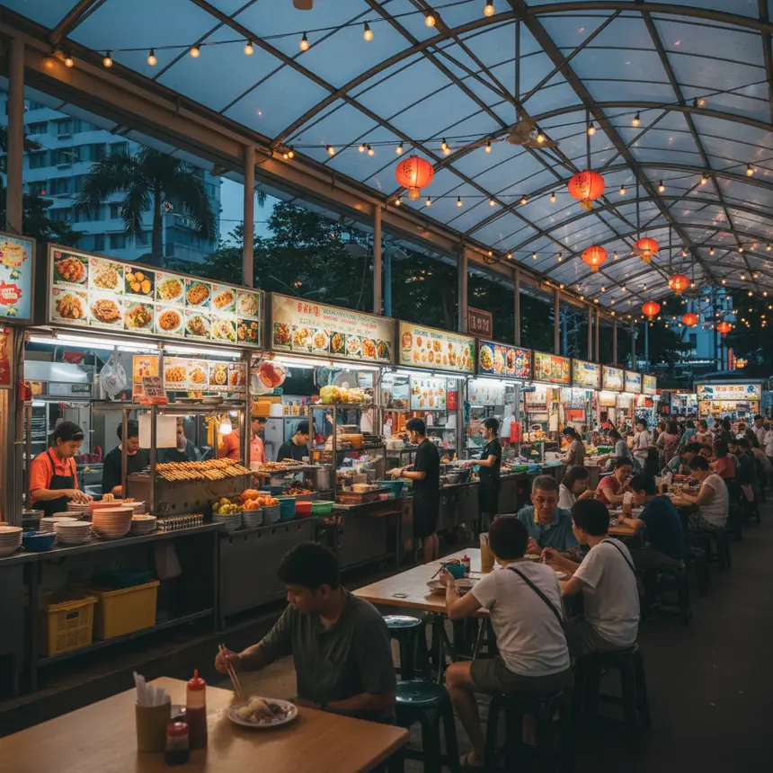 Singapore hawker center overview