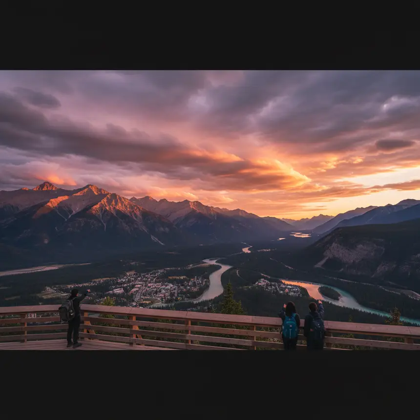 Banff Sulphur Mountain panorama