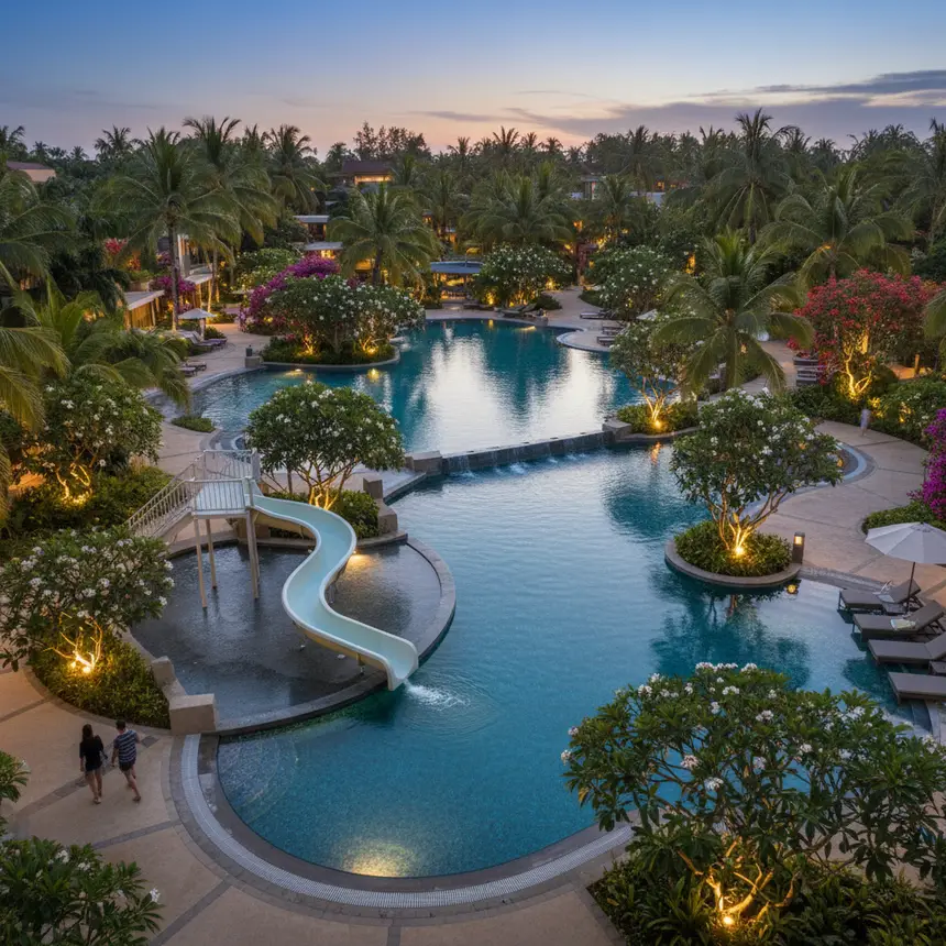 Resort swimming pools