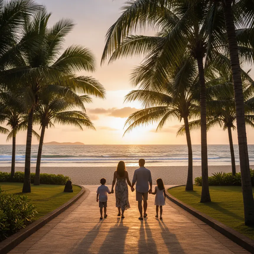 Happy family vacation