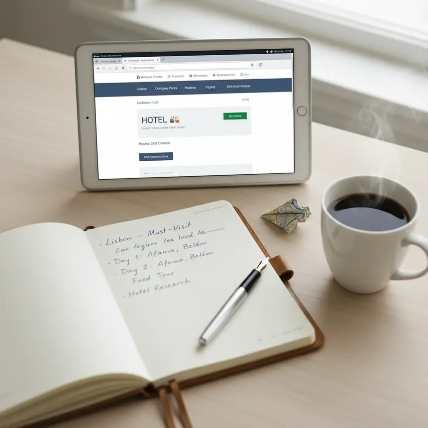 Travel planning and hotel booking