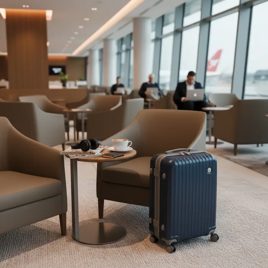 공항 라운지 휴식
