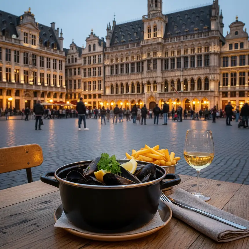 Brussels Grand Place food scene